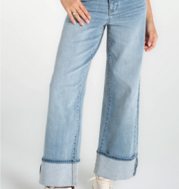 Liverpool Liverpool - LM7B38VH Morgan Cuffed Crop Jambes larges w/ Trim SS26