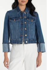 Liverpool Liverpool - LM1C53CH4 Bracelet Length High Cuff Denim Jacket SS26