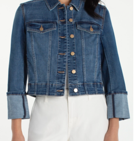 Liverpool Liverpool - LM1C53CH4 Bracelet Length High Cuff Denim Jacket SS26