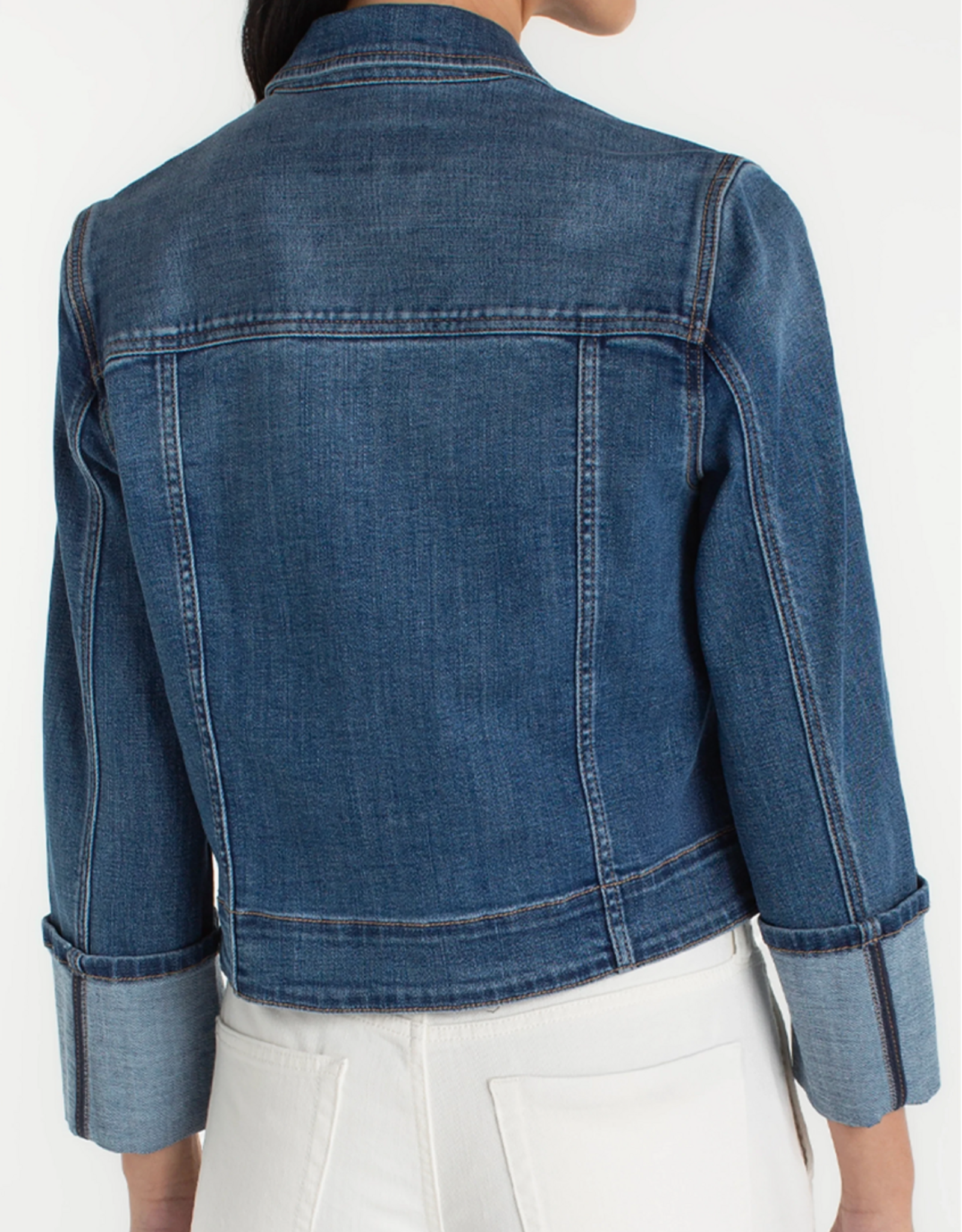 Liverpool Liverpool - LM1C53CH4 Bracelet Length High Cuff Denim Jacket SS26