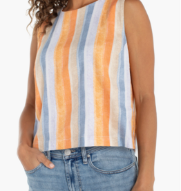 Liverpool Liverpool - LM8K44MLP30 Sleeveless Shell Top w/ Button Back SS26