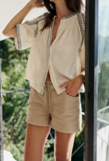 Indi & Cold Indi & Cold  - VV26AD185 Bell-Sleeve Shirt SS26