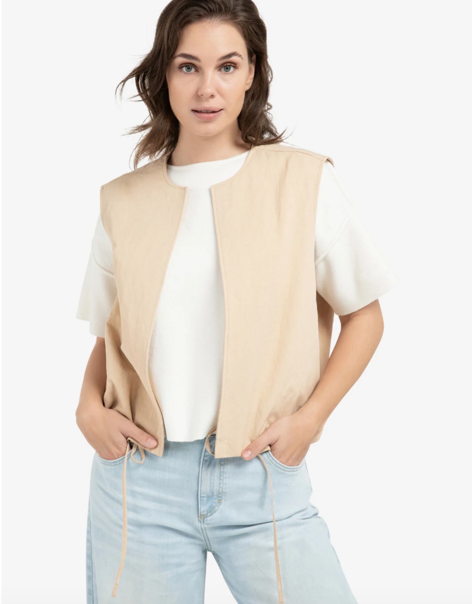 Yaya Yaya - 02021007 Oversized Sleeveless Vest SS26