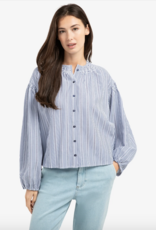 Yaya Yaya - 01201208 Striped Blouse w/ Shirring SS26