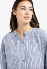 Yaya Yaya - 01201208 Striped Blouse w/ Shirring SS26