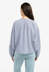Yaya Yaya - 01201208 Striped Blouse w/ Shirring SS26