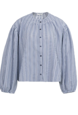 Yaya Yaya - 01201208 Striped Blouse w/ Shirring SS26