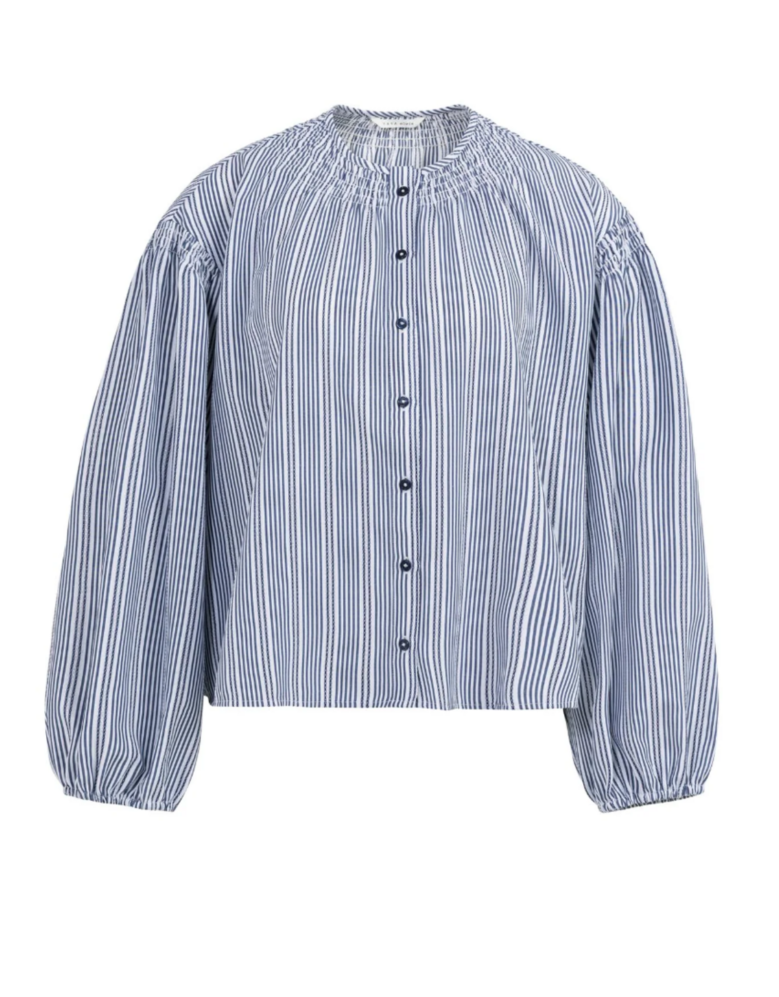 Yaya Yaya - 01201208 Striped Blouse w/ Shirring SS26