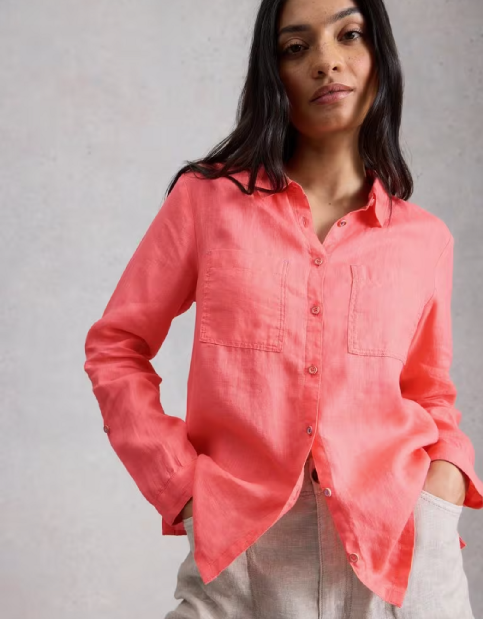 White Stuff White Stuff - 445248 Sophie Linen Shirt SS26