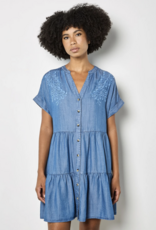 Apricot Apricot - Embroidered mini Tiered Robe SS26