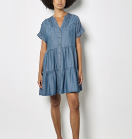 Apricot Apricot - Embroidered mini Tiered Dress SS26