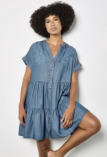 Apricot Apricot - Embroidered mini Tiered Robe SS26