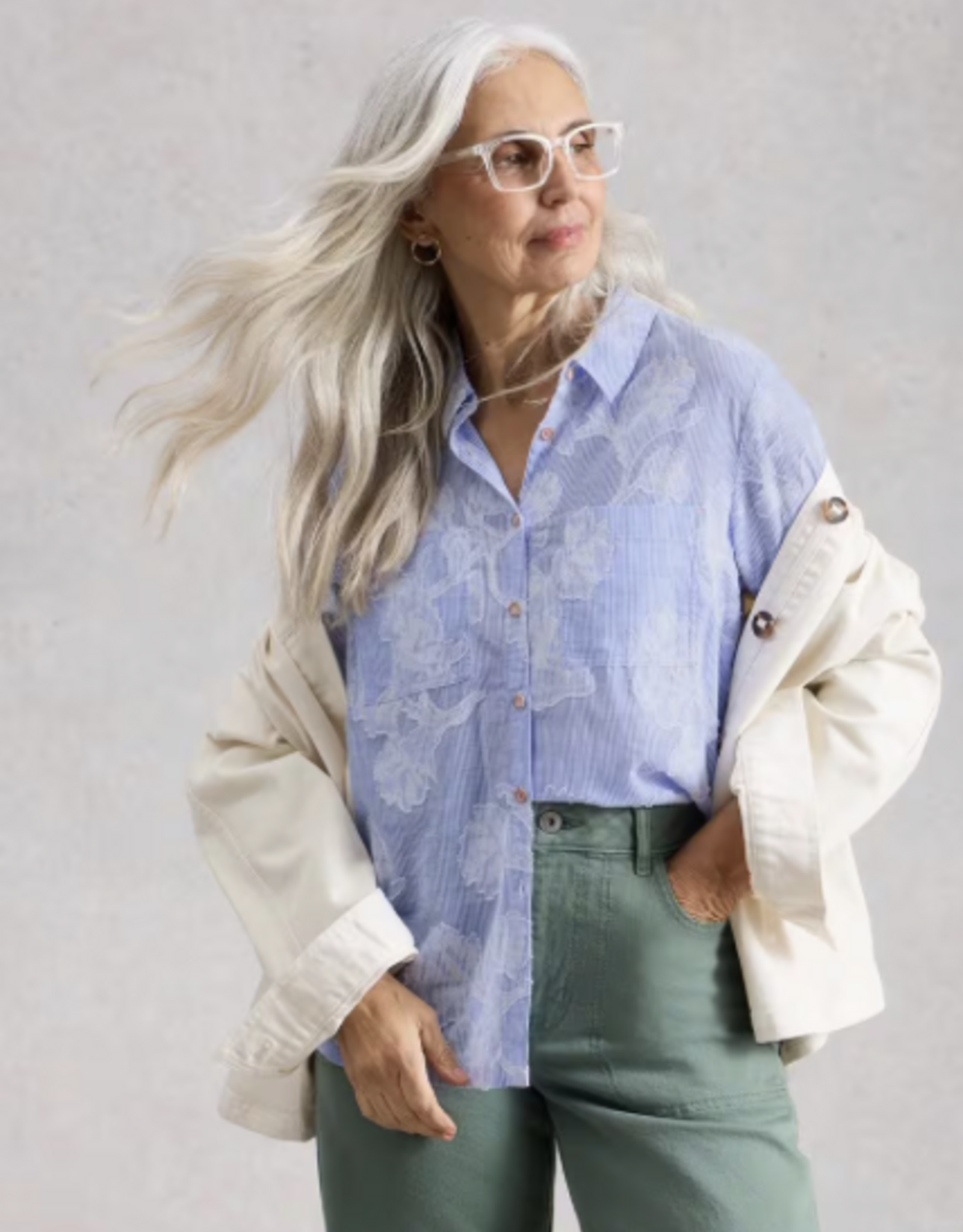 White Stuff White Stuff - 445246 Sophie Jacquard Shirt SS26