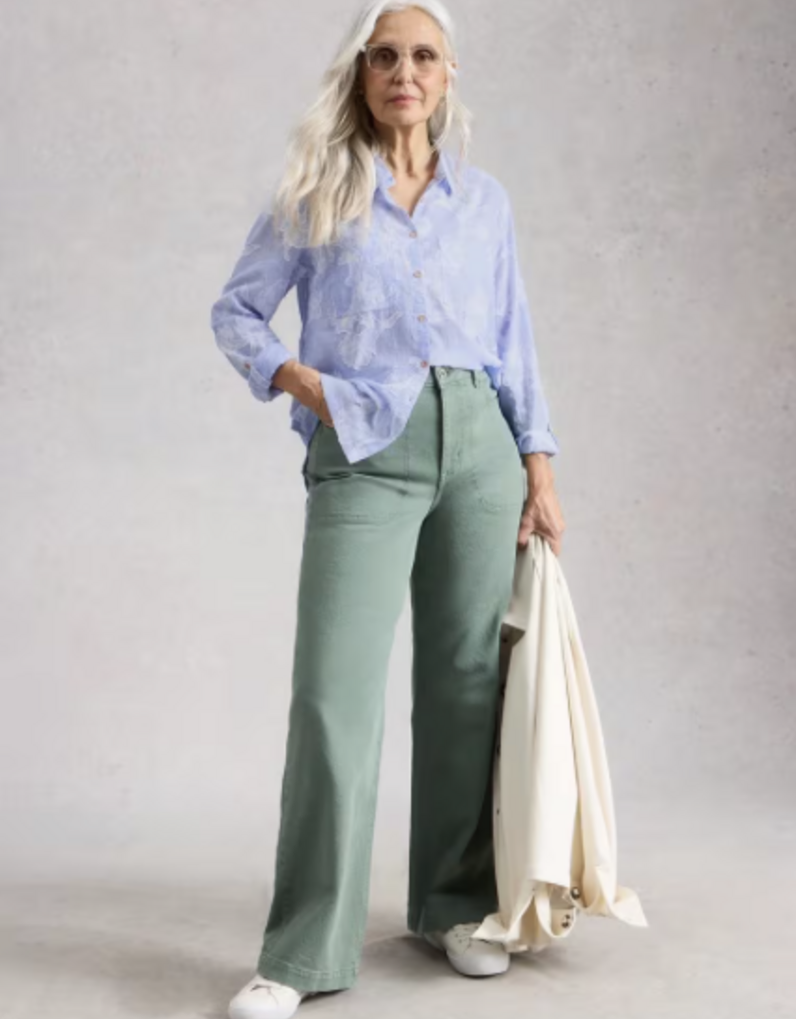 White Stuff White Stuff - 445246 Sophie Jacquard Shirt SS26