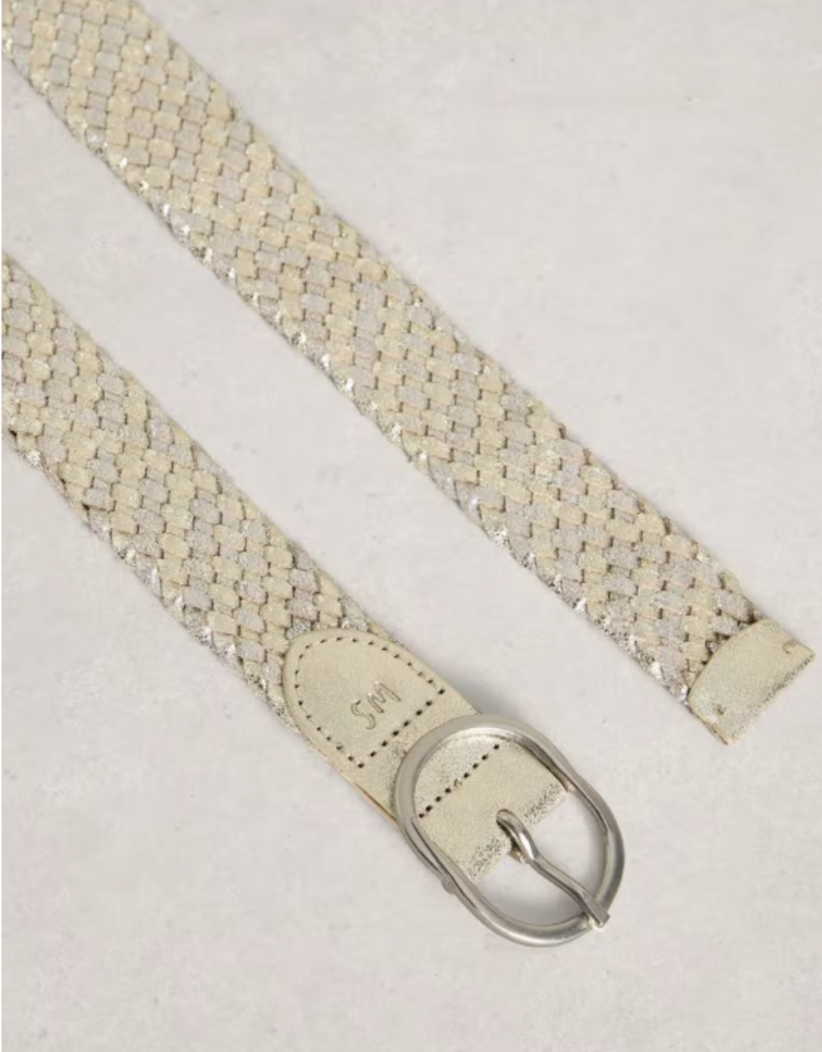 White Stuff White Stuff - 445104 Leather Weave Belt SS26