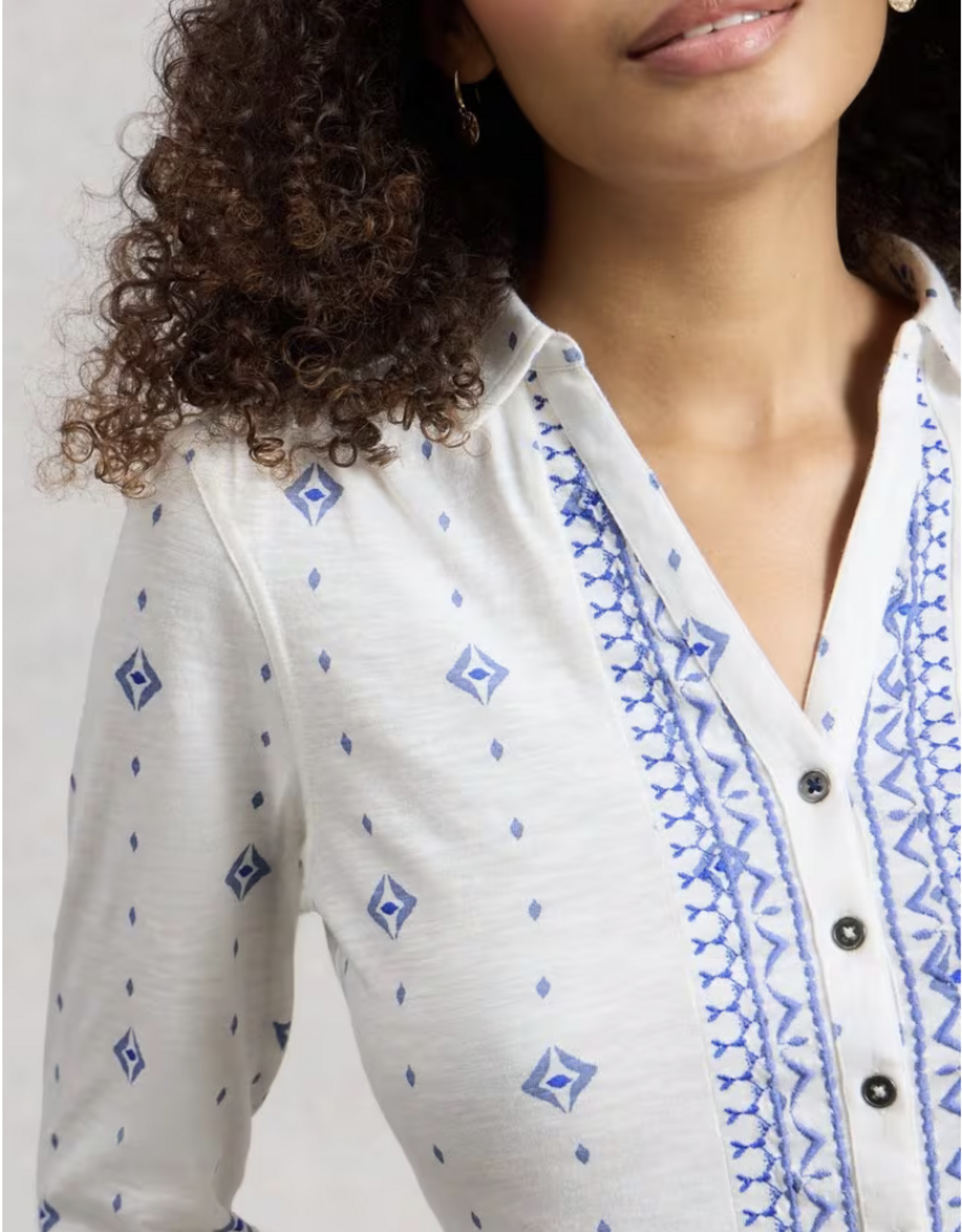 White Stuff White Stuff -  445365 Annie Jersey Shirt SS26