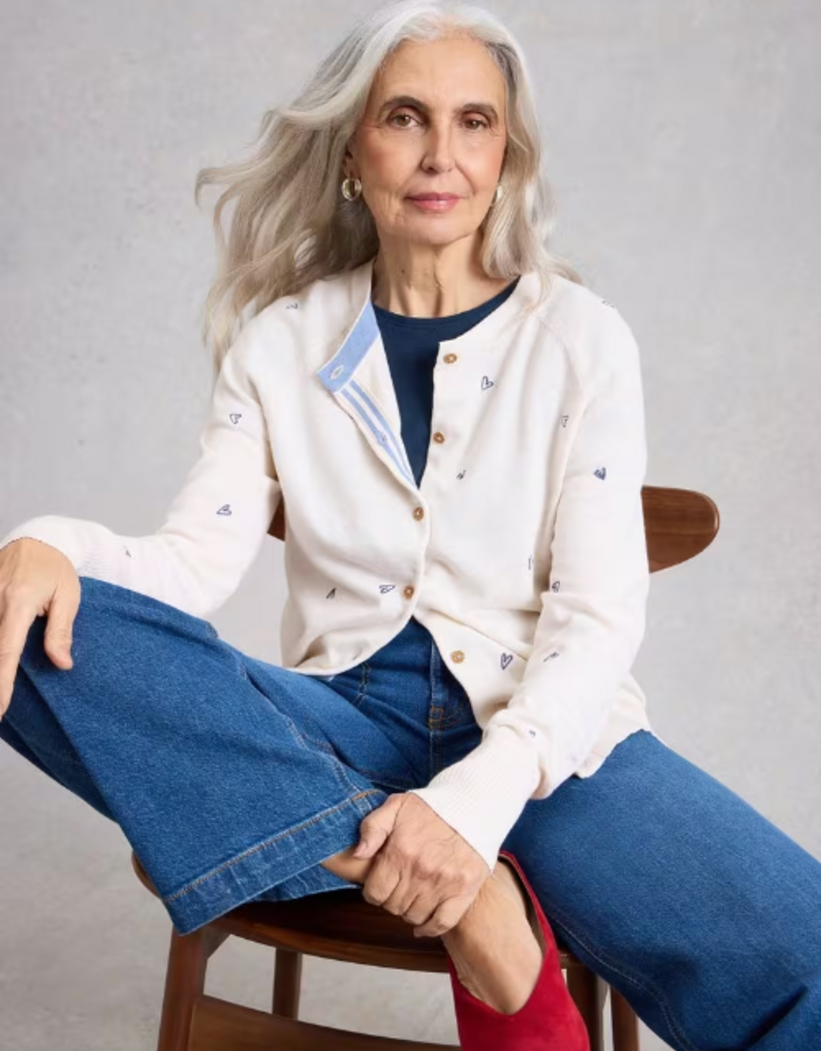 White Stuff White Stuff - 445403 Lulu Brodé Cardi SS26