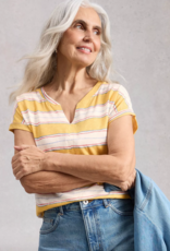 White Stuff White Stuff - 445350 Nelly Notch Stripe Tee SS26