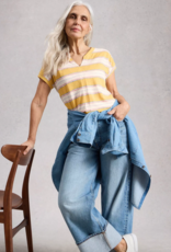 White Stuff White Stuff - 445350 Nelly Notch Stripe Tee SS26