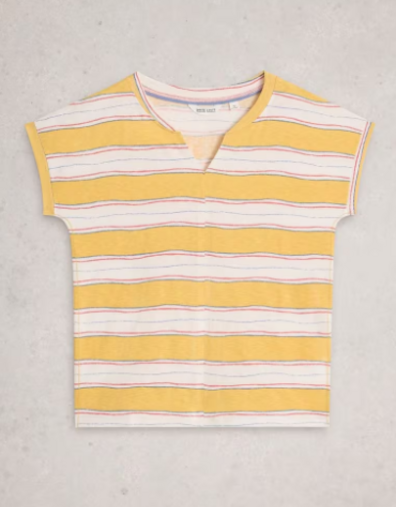 White Stuff White Stuff - 445350 Nelly Notch Stripe Tee SS26