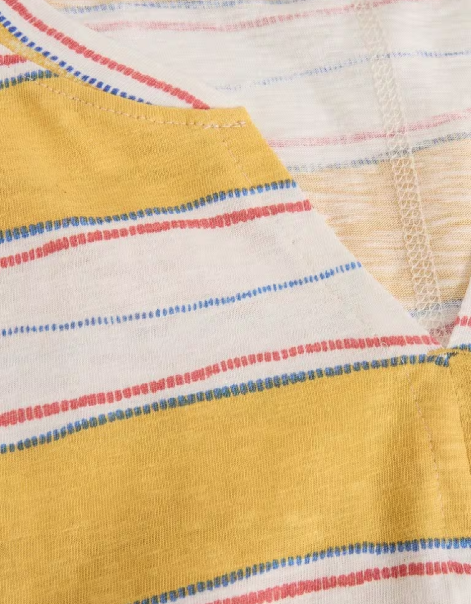 White Stuff White Stuff - 445350 Nelly Notch Stripe Tee SS26