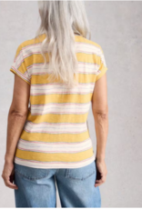 White Stuff White Stuff - 445350 Nelly Notch T-shirt rayé SS26