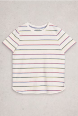 White Stuff White Stuff - 445360 Clara t-shirt rayé  manches courtes SS26