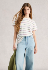 White Stuff White Stuff - 445360 Clara t-shirt rayé  manches courtes SS26
