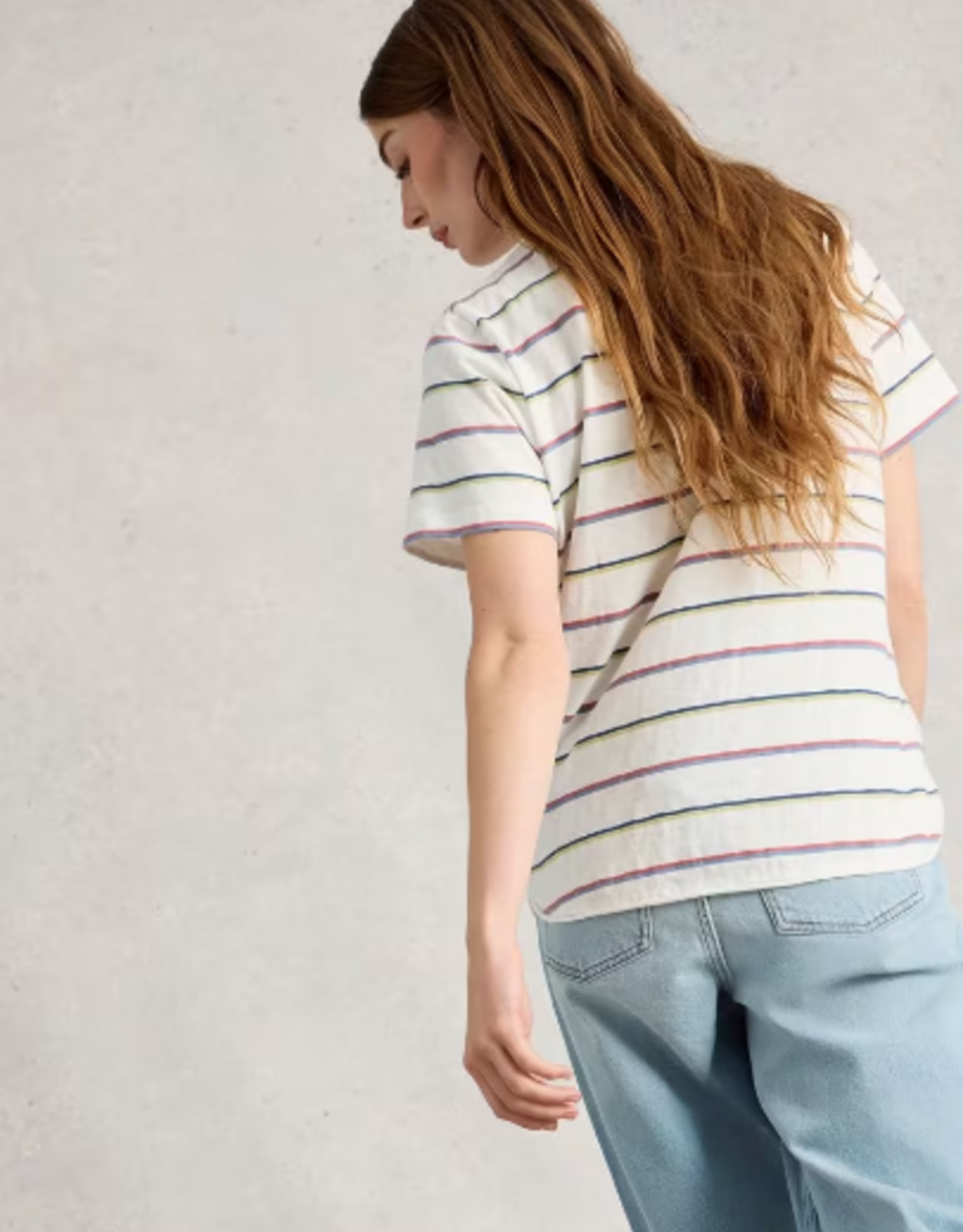 White Stuff White Stuff - 445360 Clara Stripe Short Sleeve Tee SS26