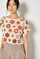 Apricot Apricot - Hexagon Flowers Crochet Top SS26