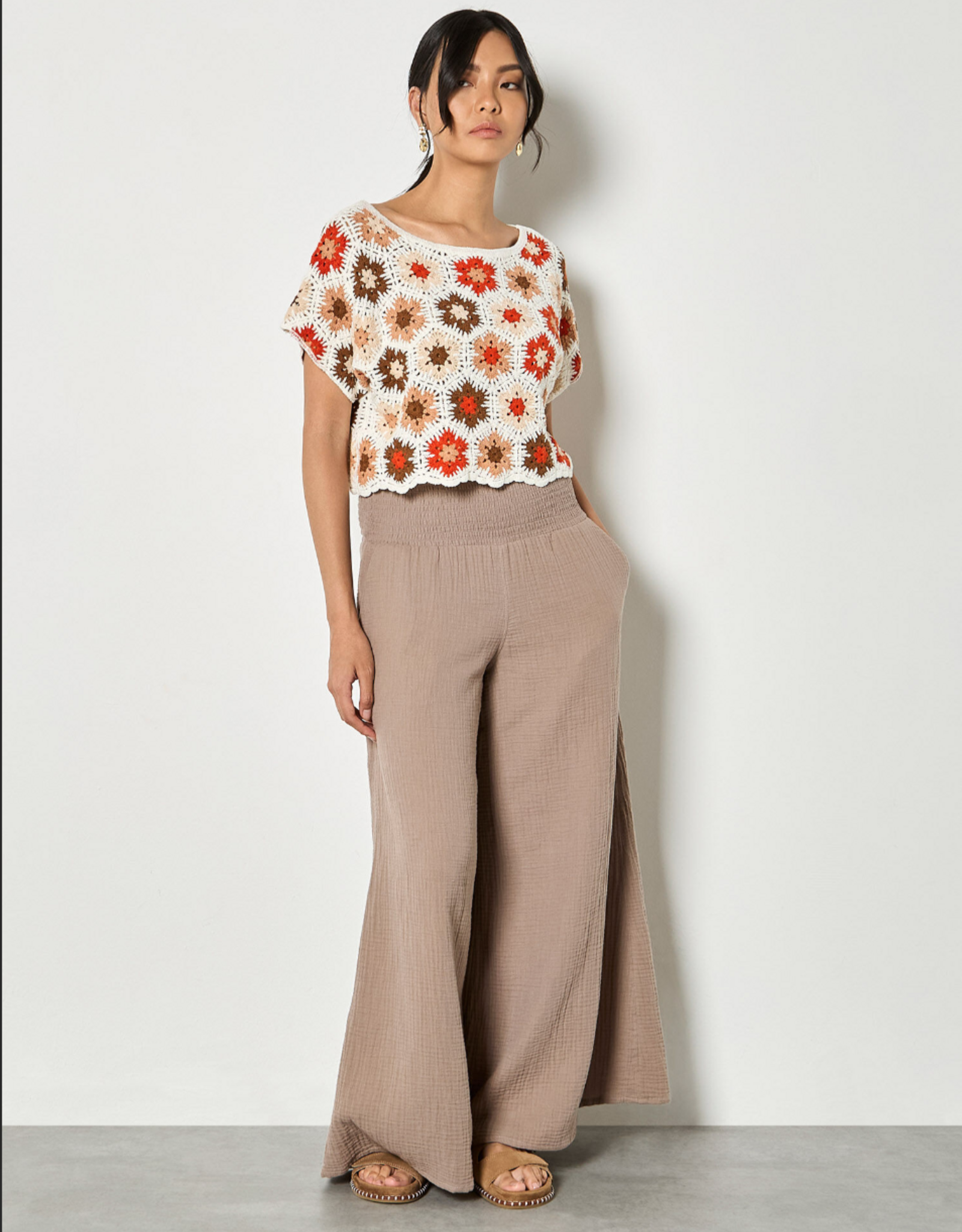 Apricot Apricot - Hexagon Haut Crochet Fleuri SS26