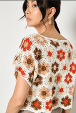 Apricot Apricot - Hexagon Flowers Crochet Top SS26
