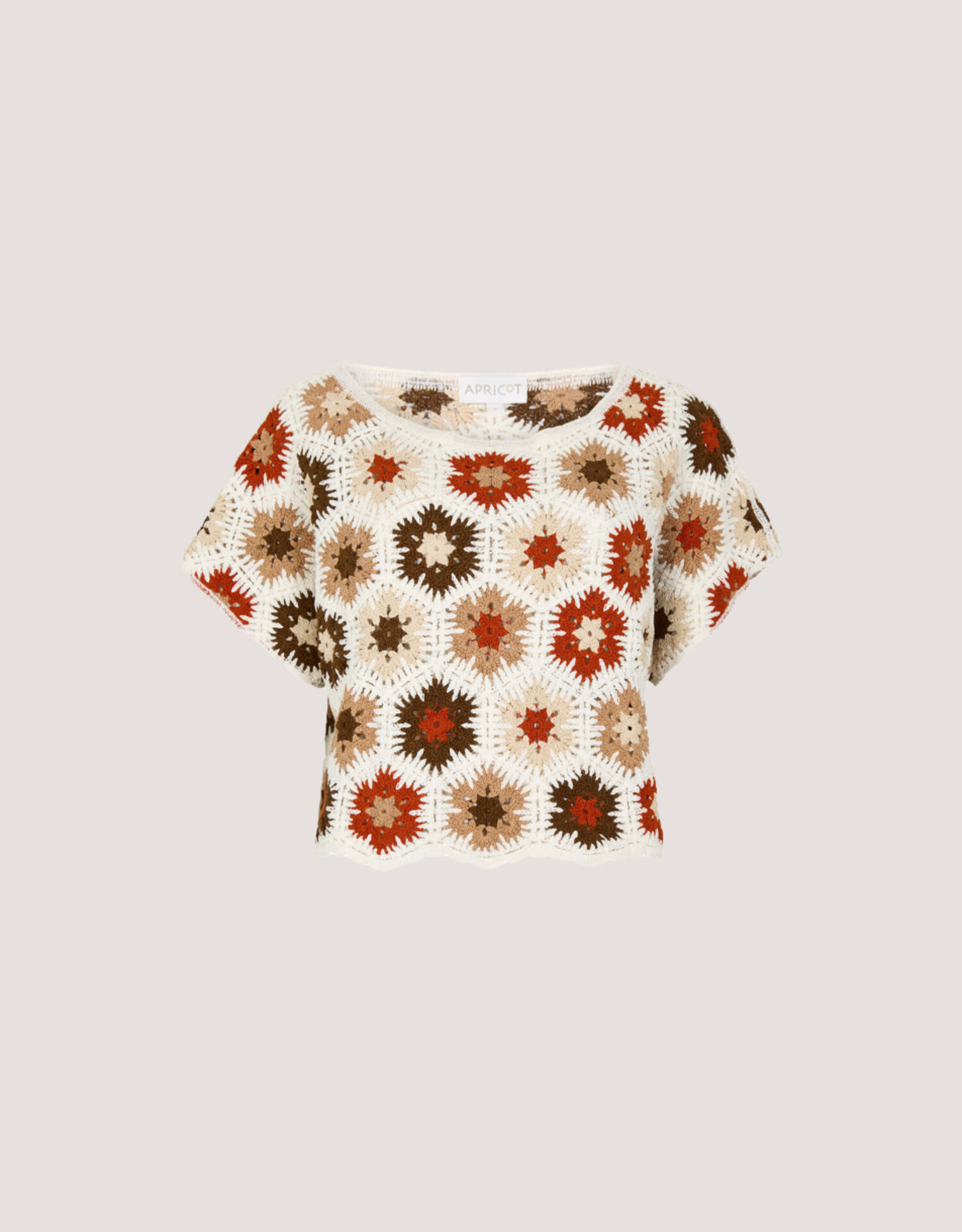 Apricot Apricot - Hexagon Flowers Crochet Top SS26