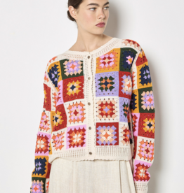 Apricot Apricot - Bright Crochet Squares Cardigan SS26