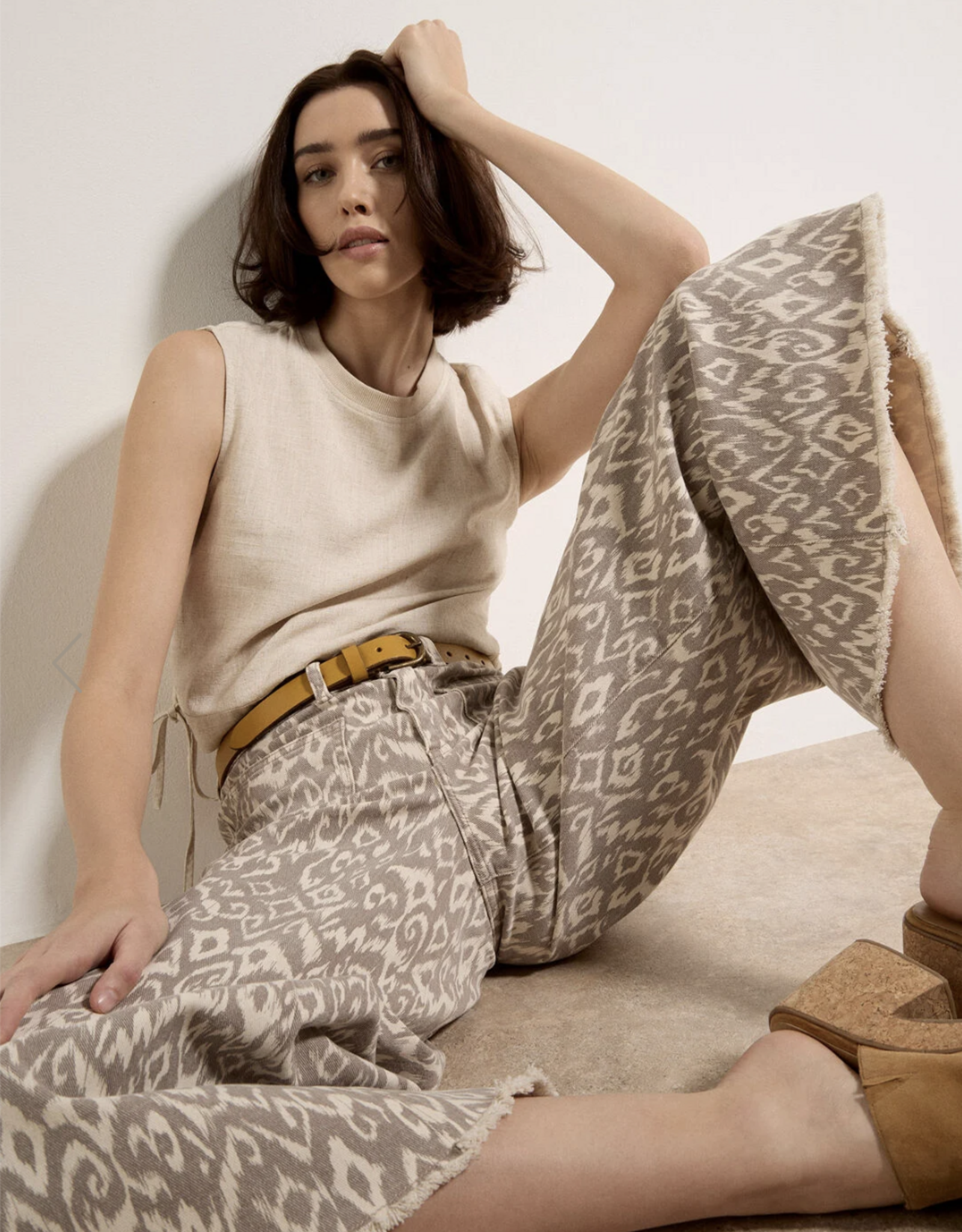 Apricot Apricot - Ikat Giana 2pk Wide Leg Jeans SS26