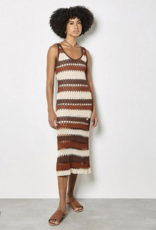 Apricot Apricot - Crochet Stripe Midaxi Robe SS26