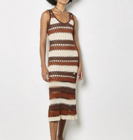 Apricot Apricot - Crochet Stripe Midaxi Robe SS26