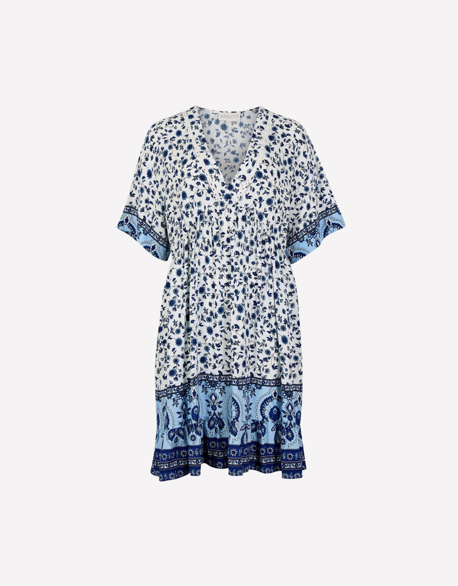 Apricot Apricot - Sarasa Ditsy Border Dress SS26