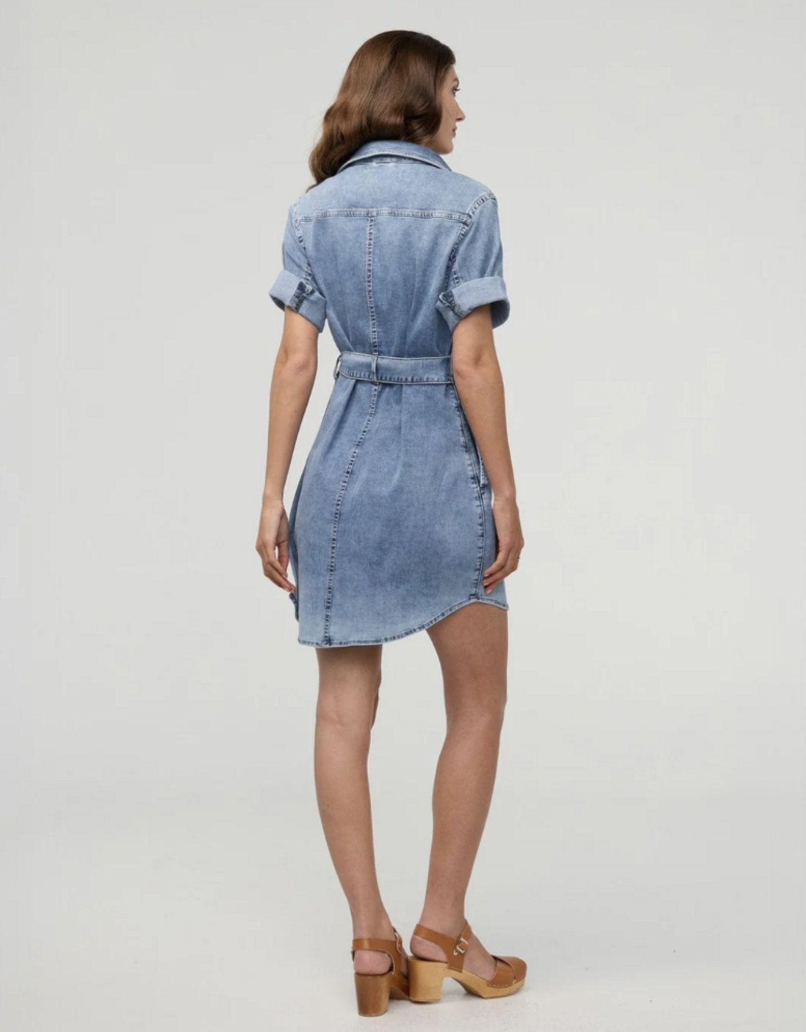 DU/ER DU/ER- WKWR5203  Performance Denim Lite Wrap Shirt Robe SS26