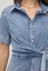 DU/ER DU/ER- WKWR5203  Performance Denim Lite Wrap Shirt Robe SS26