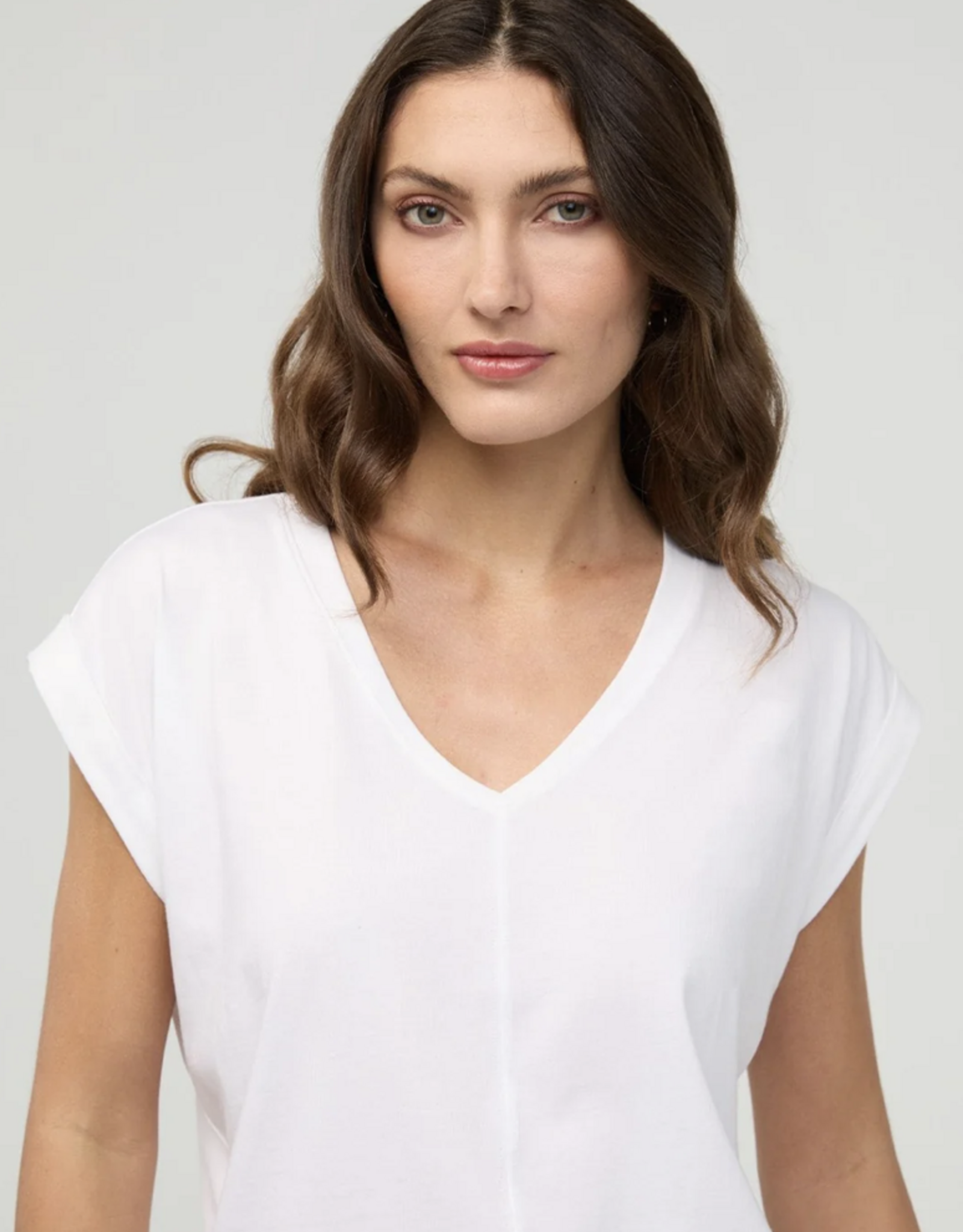 DU/ER DU/ER- WTJO1665  PurePima Dolman V-neck SS26