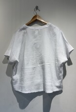 Apricot Apricot - Cotton Weave Collarless Shirt SS26