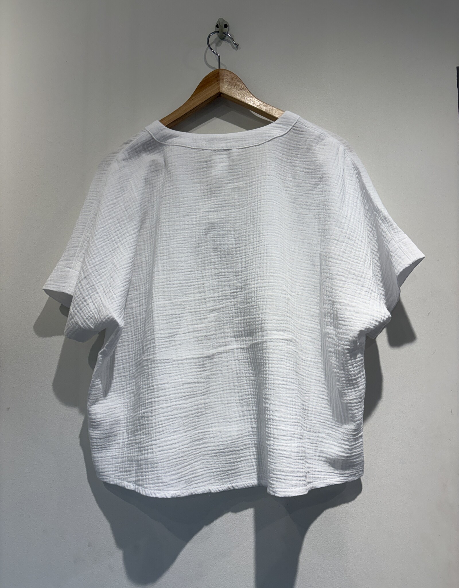 Apricot  Apricot - Chemise en coton tissé sans col SS26