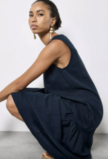 Apricot Apricot - Linen Mix Side Panel trapeze Dress SS26