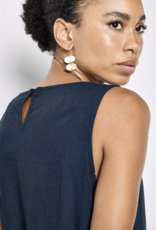 Apricot Apricot - Linen Mix Side Panel trapeze Robe SS26