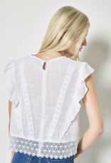 Apricot Apricot - Lace Trim Frill Edge Haut SS26