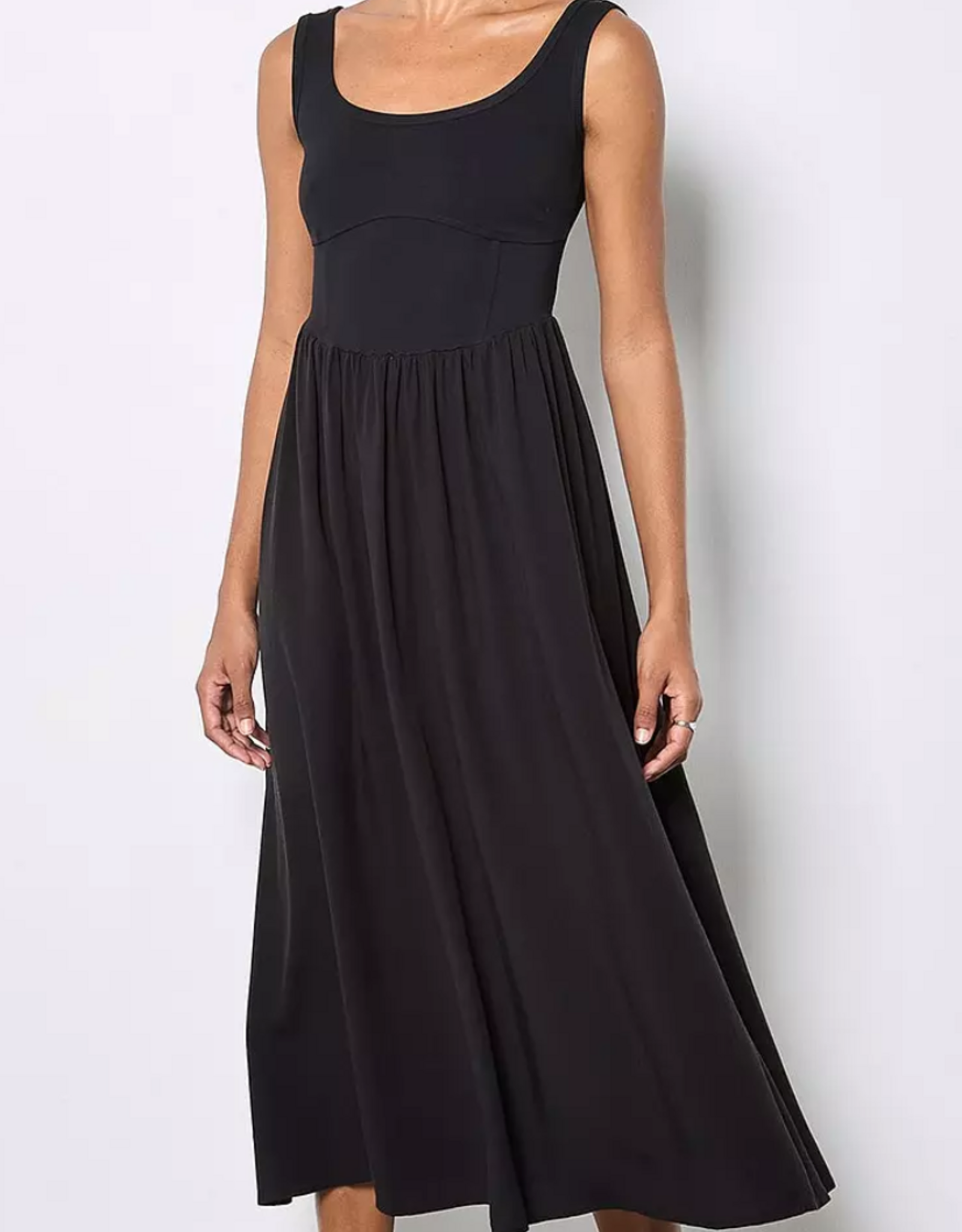 Apricot Apricot - Corset Woven Skirt Midi Dress SS26