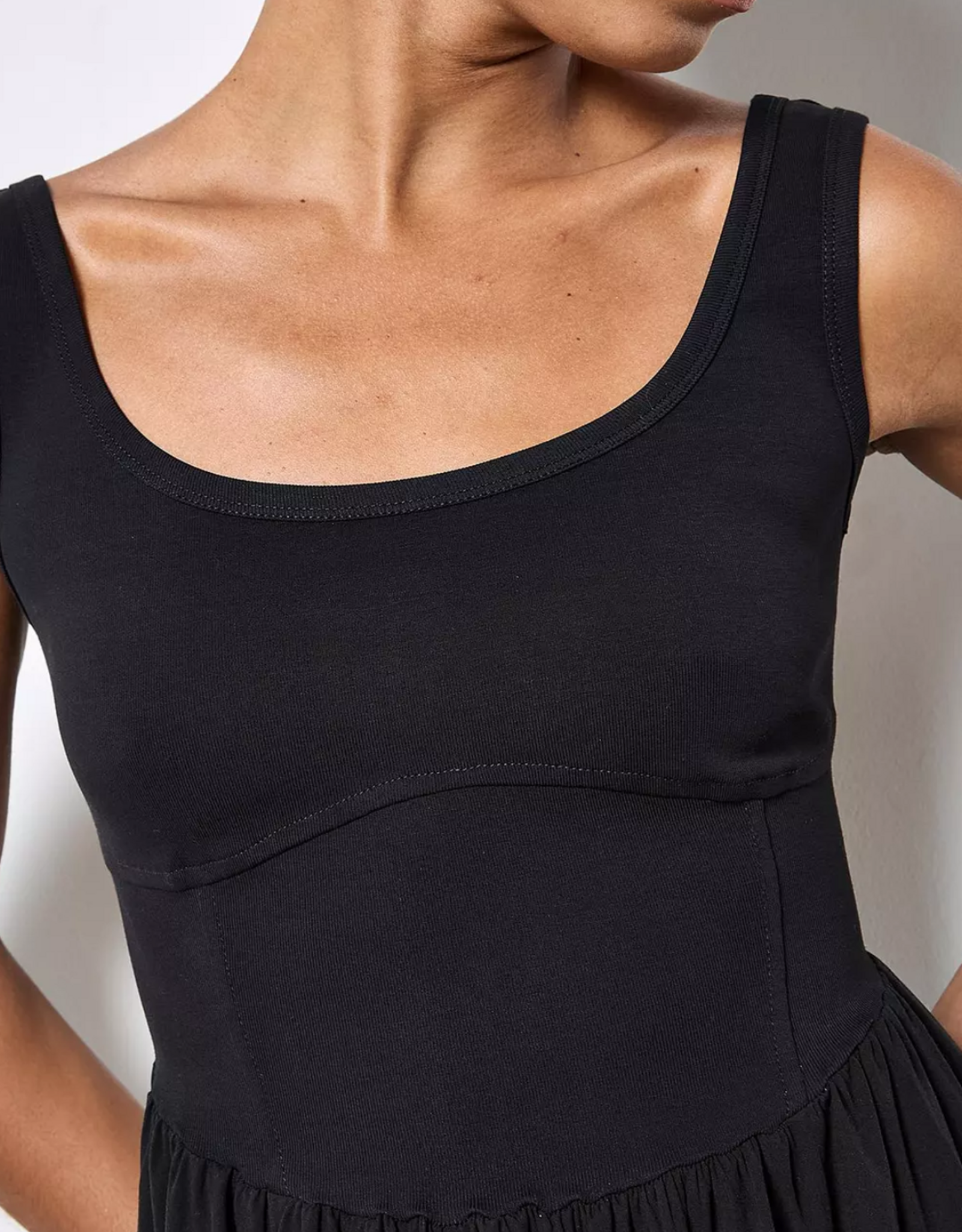 Apricot Apricot - Corset Woven Skirt Midi robe SS26