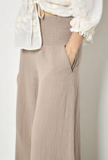 Apricot Apricot - Cotton Weave Wide Leg Trousers SS26