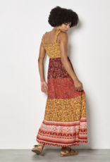 Apricot Apricot - Patchwork Print Tiered Maxi Dress SS26